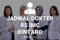 JADWAL DOKTER RS IMC BINTARO