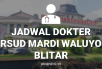 JADWAL DOKTER RSUD MARDI WALUYO BLITAR