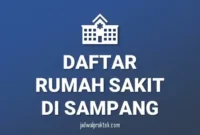 Daftar Rumah Sakit di Sampang, Nomor Telp, dan Tipenya (A,B,C,D)