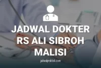 JADWAL DOKTER RS ALI SIBROH MALISI
