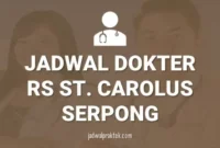 JADWAL DOKTER RS ST CAROLUS SUMMARECON SERPONG