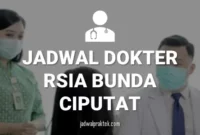 JADWAL DOKTER RSIA BUNDA CIPUTAT