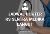 JADWAL DOKTER RS SENTRA MEDIKA LANGUT