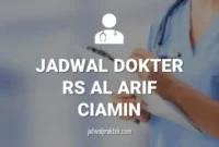 JADWAL DOKTER RS AL ARIF