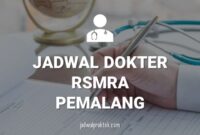 jadwal dokter RS Muhammadiyah Rodliyah Achid Moga Pemalang
