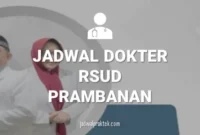 JADWAL DOKTER RSUD PRAMBANAN