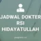 Jadwal Dokter RSI Hidayatullah Yogyakarta